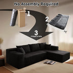 ovios 104" Cloud Boneless Couch - Image 4