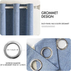 MIULEE 100% Blackout Linen Curtains - Image 4