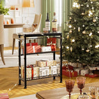 Narrow Side Table for Small Space, 3-Tier End Table - Image 2