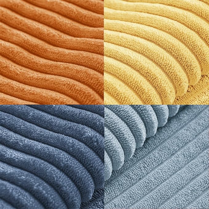 MIULEE Summer Yellow Blue Decorative Throw Pillow Covers 18x18 Inch Set of 4 - Image 6