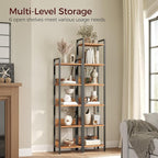 MAHANCRIS Bookshelf, 6-Tier Bookcase, Standing Book Shelf - Image 4