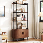 ONBRILL 71" Tall Bookshelf, 4-Tier Book Shelf by ONBRILL