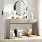 OKD 63" Fluted Console Table for Entryway, Modern Entryway Table by OKD