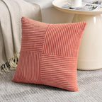 Fancy Homi 2 Packs Coral Decorative Throw Pillow Covers 20x20 Inch - Image 2