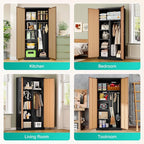 SISESOL Wide & Deep Metal Storage Cabinet - Image 4