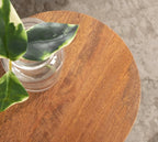 Kate and Laurel Dahl Wooden Round Drink Table; 8 x 23; Walnut Brown; - Image 6