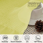 Simplebrand Lemon Sheer Curtains 96 Inches Long, Light Filtering Rod Pocket - Image 5