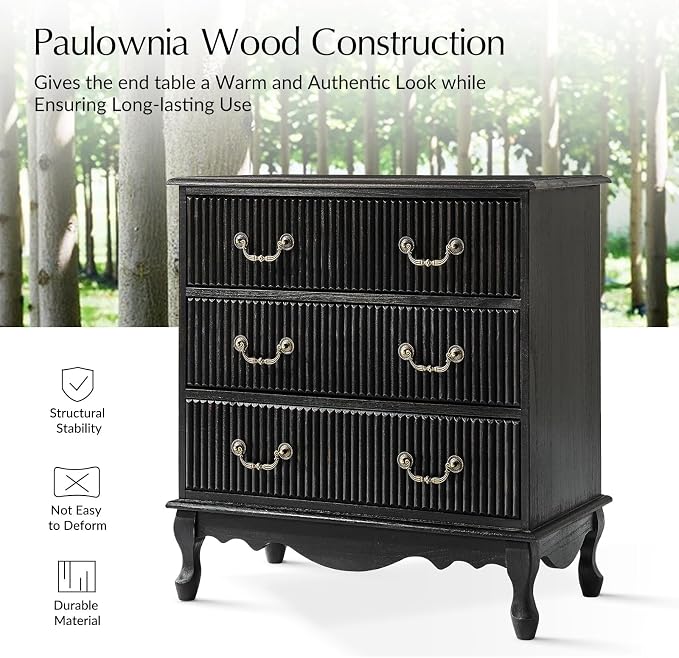 HULALA HOME Transitional Side Table Set of 2 - Image 6