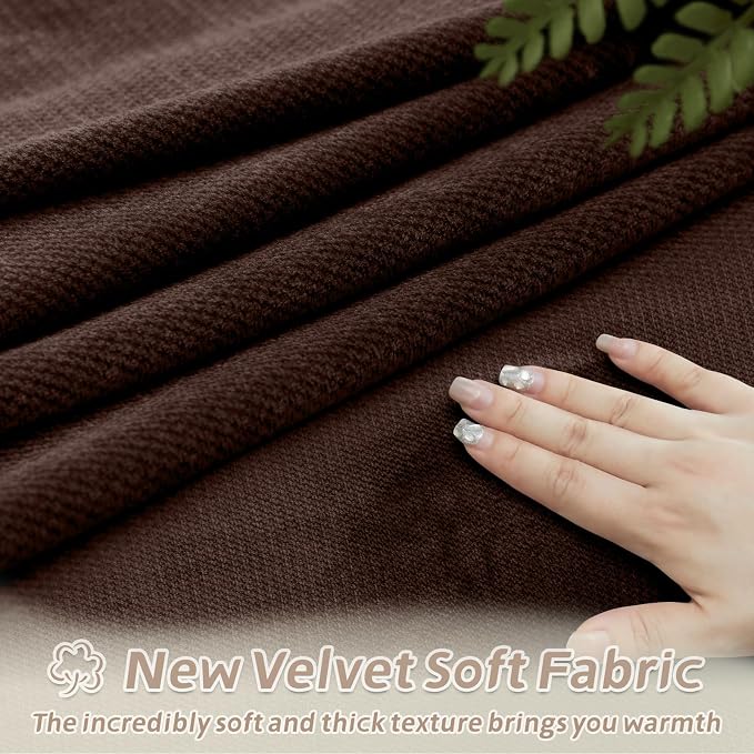 Arfntevss Sectional Recliner Couch Covers Velvet Washable Corner Sectional Sofa - Image 4