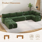 Vesgantti Large Modular Sectional Sofa, Big Comfy Cloud Couch - Image 2
