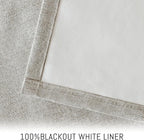 Yakamok Oatmeal Linen Textured Curtains 90 Inches Long - Image 3