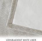 Yakamok Oatmeal Linen Textured Curtains 84 Inches Long - Image 3