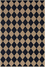 Lahome Checkered Easy Jute 6x9 Area Rugs, Outdoor Patio Rug Washable | - Image 9