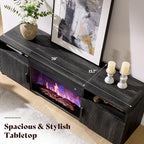 AMERLIFE 70" Fluted Fireplace TV Stand - Image 8