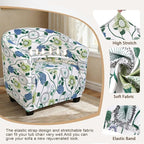 SearchI Club Chair Slipcover Stretch Barrel Chair Covers Printed Tub Chair - Image 3