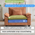 Oprisen Modular Sectional Sofa, Comfy Cloud Couch Sectional Sofa, Chenille Sofa - Image 3