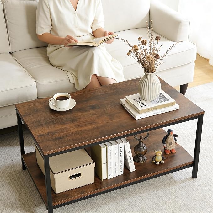 ZenStyle Industrial Coffee Table - Image 2