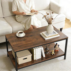 ZenStyle Industrial Coffee Table - Image 2