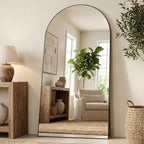 Antok 81" x41” Arched Full Length Floor Mirror, Free Standing/Wall Mount/Leaning - Image 2