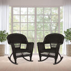 Jeco Set of 2 Wicker Rocker Chairs - Image 4