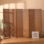 6 Panel Room Divider and Extra Wide Folding Privacy Screen, 94.5" W x 67" H by cocosica