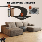 AUGOP 108" Sectional Couches for Living Room Modern Modular Sofa - Image 6
