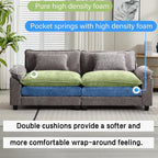 Oprisen 86" Modular Sectional Sofa, Comfy Cloud Couch Sectional Sofa - Image 3