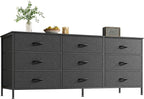 Huuger 9 Drawer Dresser, 55 Inch TV Stand by Huuger