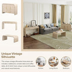 Retro Silhouette Sectional 3-Piece Set Containing Sideboard, Console Table and - Image 3