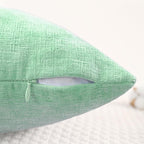 CaliTime Decorative Couch Throw Pillow Covers 20 X 20 Inches Grey Green | Pack - Image 3