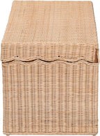 Bali & pari Damita Scallop Natural Rattan Chest - Image 5