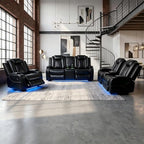 Leather Sofa Set, Power Recliner Sofa Set - Image 7
