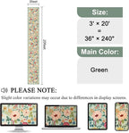 DUKINO 3x20 Runner Rug for Hallway, Floral Washable Long Runner Rug, Low Pile - Image 2