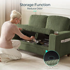 LINSY HOME Loveseat Sofa with Storage - Image 4