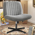 OLIXIS Criss Cross Legged Chairs Armless No Wheels Wide Seat Height Adjustable by OLIXIS