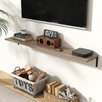 Fun Memories Deep Floating Shelves, 55W x 8D Floating Shelves Set of 2 - Image 2