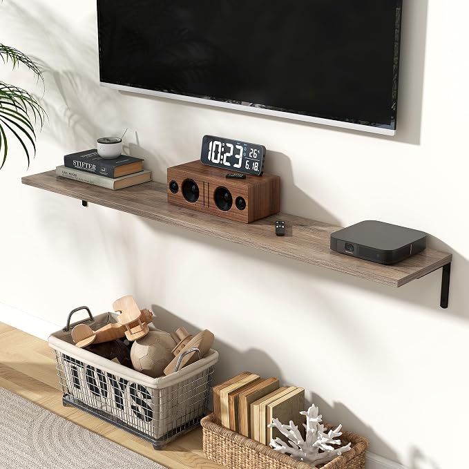 Fun Memories Deep Floating Shelves, 55W x 8D Floating Shelves Set of 2 - Image 2
