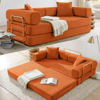 HANXIN Convertible Sleeper Sofa Bed, 78 Inch Folding Floor Mattress Couch by HANXIN