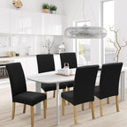 BIETYONE Stretch Dining Chair Covers Set of 8, Soft Removable Washable Kitchen - Image 2