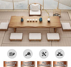Solid Wood Japanese Low Floor Table Meditation Floor Sitting Altar Table - Image 3