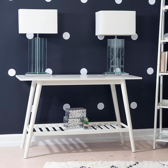 Linon Melissa White Mid Century Console Table - Image 14