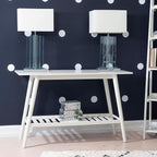 Linon Melissa White Mid Century Console Table - Image 14