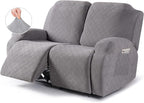 VANSOFY Oversized Recliner Cover, 2-Pieces Stretch Reclining Couch Cover by VANSOFYFURNITURECOVERS
