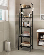 Hzuaneri Ladder Shelf, Bookshelf Bookcase, Freestanding Corner Storage Shelve - Image 4