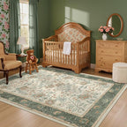 GarveeHome 5x7 Area Rug Sage Green Washable Rugs - Image 4