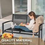 Devoko Outdoor Furniture Set 4 Piece Patio Conversation Sets Porch Furniture - Image 3