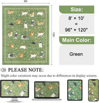 DUKINO 8x10 Area Rug, Washable Dog Rugs - Image 2