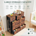 9-Drawer Dresser for Bedroom, Anti-Tip Tall Storage Organizer Chest of Drawers - Image 5