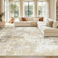 RELEANY Washable 9'x12' Abstract Area Rug by RELEANY