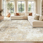 RELEANY Washable 9'x12' Abstract Area Rug by RELEANY